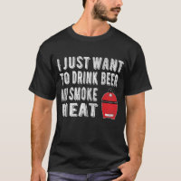 BBQ Pitmaster Drink Beer Smoke Meat