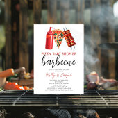 BBQ Pizza geslacht natuurlijk baby shower Kaart