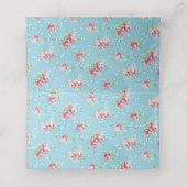  BBQ Plaats/Food Tent Kaarten-Gingham (Binnenkant ongevouwen)