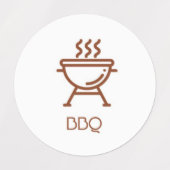 BBQ Planner / Sticker organisateur / Étiquette (Design 2)