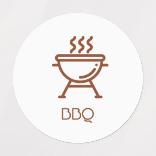 BBQ Planner / Sticker organisateur / Étiquette (Design 1)