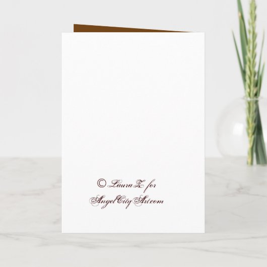 BBQ Red Flames Custom Folded Invitation (Achterkant)