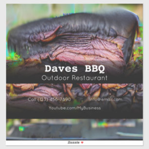BBQ Restaurant Food Custom-Cut Vinyl Sticker