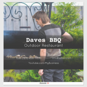 BBQ Restaurant Food Custom-Cut Vinyl Sticker