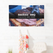 BBQ Restaurant Fumé Grillé Bannière d'affaires (En situation)