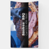 BBQ Restaurant Fumé Grillé Bannière d'affaires (Vertical)