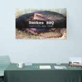 BBQ Restaurant Fumé Grillé Bannière d'affaires (Salon professionnel)