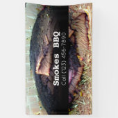 BBQ Restaurant Fumé Grillé Bannière d'affaires (Vertical)