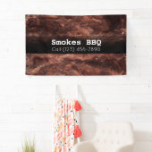 BBQ Restaurant Fumé Grillé Bannière d'affaires (En situation)