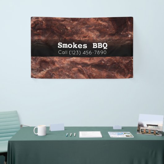 BBQ Restaurant Fumé Grillé Bannière d'affaires (Salon professionnel)