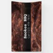 BBQ Restaurant Fumé Grillé Bannière d'affaires (Vertical)