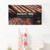BBQ Restaurant Fumé Grillé Bannière d'affaires (En situation)