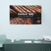 BBQ Restaurant Fumé Grillé Bannière d'affaires (Salon professionnel)