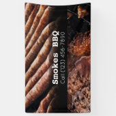 BBQ Restaurant Fumé Grillé Bannière d'affaires (Vertical)
