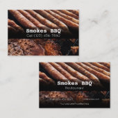 BBQ Restaurant Grill Smoke Company Carte de visite (Devant / Derrière)