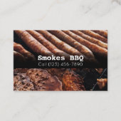 BBQ Restaurant Grill Smoke Company Carte de visite (Devant)