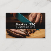 BBQ Restaurant Grill Smoke Company Carte de visite (Devant)