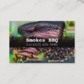 BBQ Restaurant Grill Smoke Company Carte de visite (Devant)