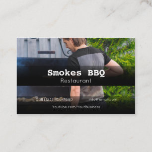 BBQ Restaurant Grill Smoke Company Visitekaartje