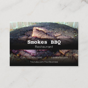 BBQ Restaurant Grill Smoke Company Visitekaartje
