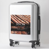 BBQ Restaurant Nourriture Étiquette Vinyl Coupé (Sur valise)