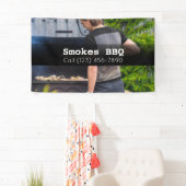BBQ Restaurant Roked Grilled Business Banner (Insitu)