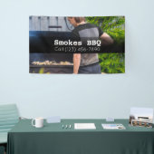 BBQ Restaurant Roked Grilled Business Banner (Beurs)