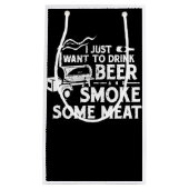 BBQ Roking Pitmaster Gift Drink Beer Smoke Vlees Klein Cadeauzakje (Voorkant)
