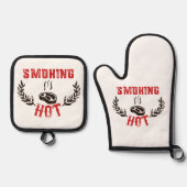 BBQ, rook & grill - Roken Heet Ovenwant & Pannenlap Set (Voorkant)