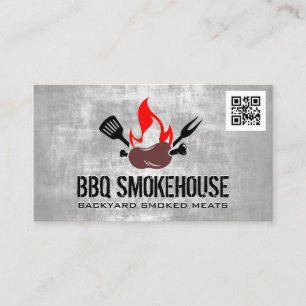 BBQ - Santistbrand   Qr code Visitekaartje
