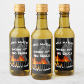 BBQ Sauce 2 x 3" Eten en Drank Etiket Set (Flessen)