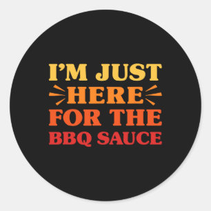 BBQ Sauce I Love BBQ Sauce Funny Food Lover Ronde Sticker