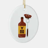 BBQ Sauce Keramisch Ornament (Rechts)