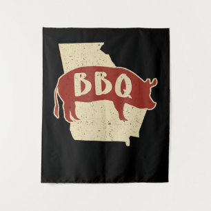 BBQ saus Barbecuechef Vlees Cook Gift Wandkleed