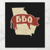 BBQ saus | Barbecuechef | Vlees Cook Gift Wijn Etiket (Enkel label)