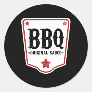 BBQ saus kostuum voor kinderen1 Ronde Sticker