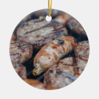 BBQ Sausages Keramisch Ornament