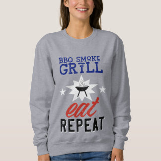 BBQ Smoke Grill EAT REPEAT Rustiek Trui