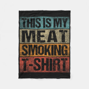 BBQ Smoker Retro Dit is mijn vlees roken B Fleece Deken