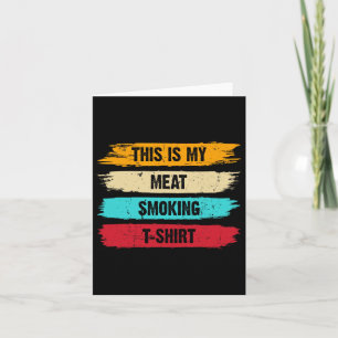 Bbq Smoker Thlekte Retro - mijn vlees roken Kaart