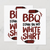 BBQ Stain op mijn White Premium (Voorkant / Achterkant)