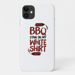 BBQ Stain op mijn White Premium iPhone 11 Hoesje
