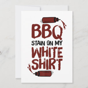 BBQ Stain op mijn White Premium Kaart