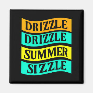 BBQ T-shirt Grappige motregen Zomer Sizzle Magneet