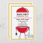 BBQ Time Invitation Kaart (Voorkant / Achterkant)