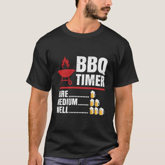 BBQ Timer Barbecue Grappige Grill Grill Gift Grill T-shirt (Voorkant)