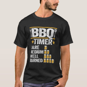 BBQ Timer Grilling Barbecue Smoking Meat Funny Pig T-shirt