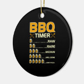 BBQ Timer Grilling Beer Drink Keramisch Ornament (Links)