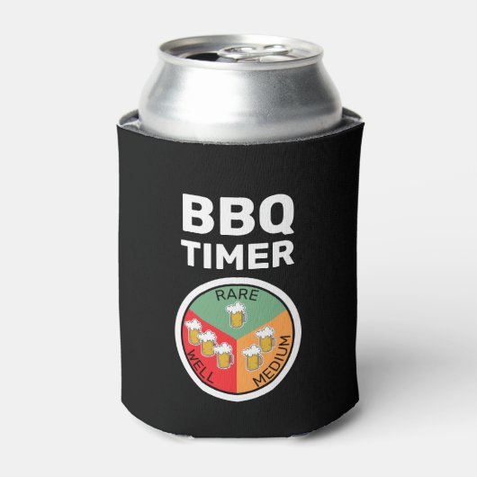 BBQ Timer Rare Medium Well Beer Blikjeskoeler (Blikje Voorkant)