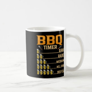 BBQ Timer Raw Rare Medium Goed gedaan Grill Liefhe Koffiemok